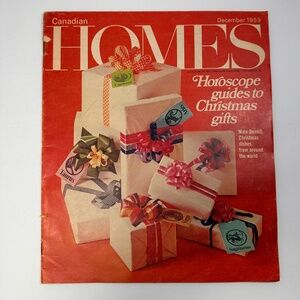 Vintage 1969 Canadian Homes Magazine – Horoscope Holiday Gift Guide!